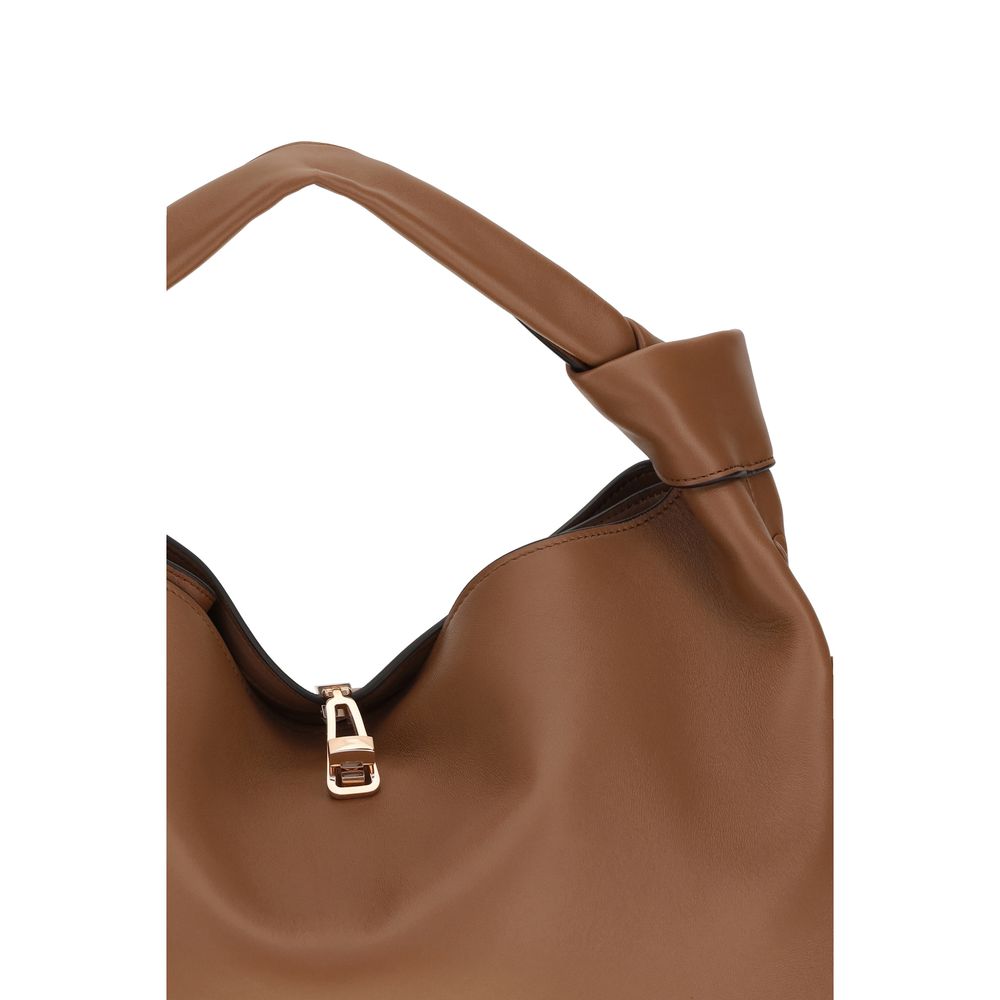 Gabriela Hearst Schultertasche aus braunem Lammleder Ovis Aries Aries