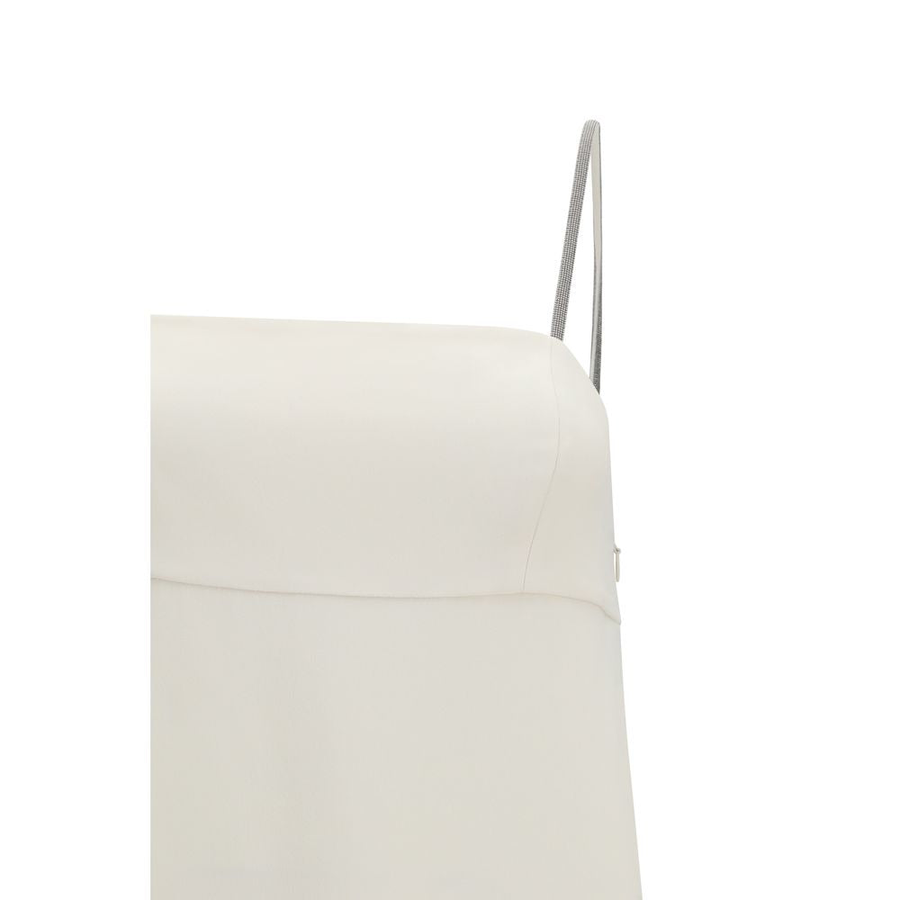 Brunello Cucinelli Weißes Freizeitkleid aus Acetat