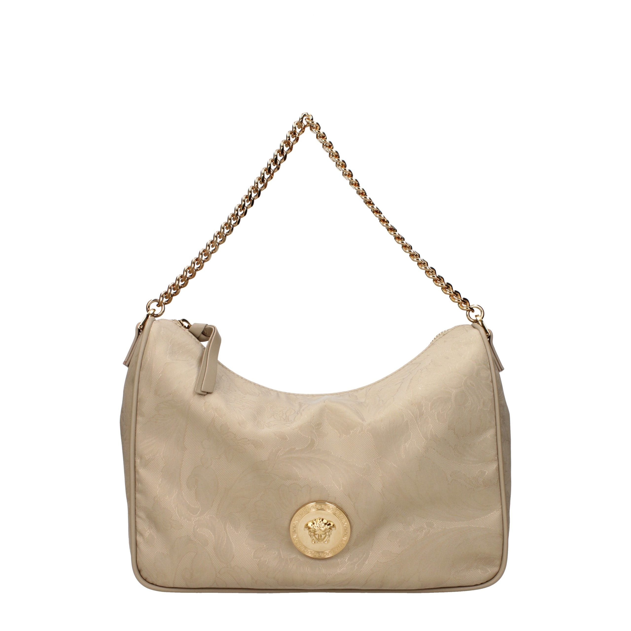Versace Beige Stoff-Handtasche