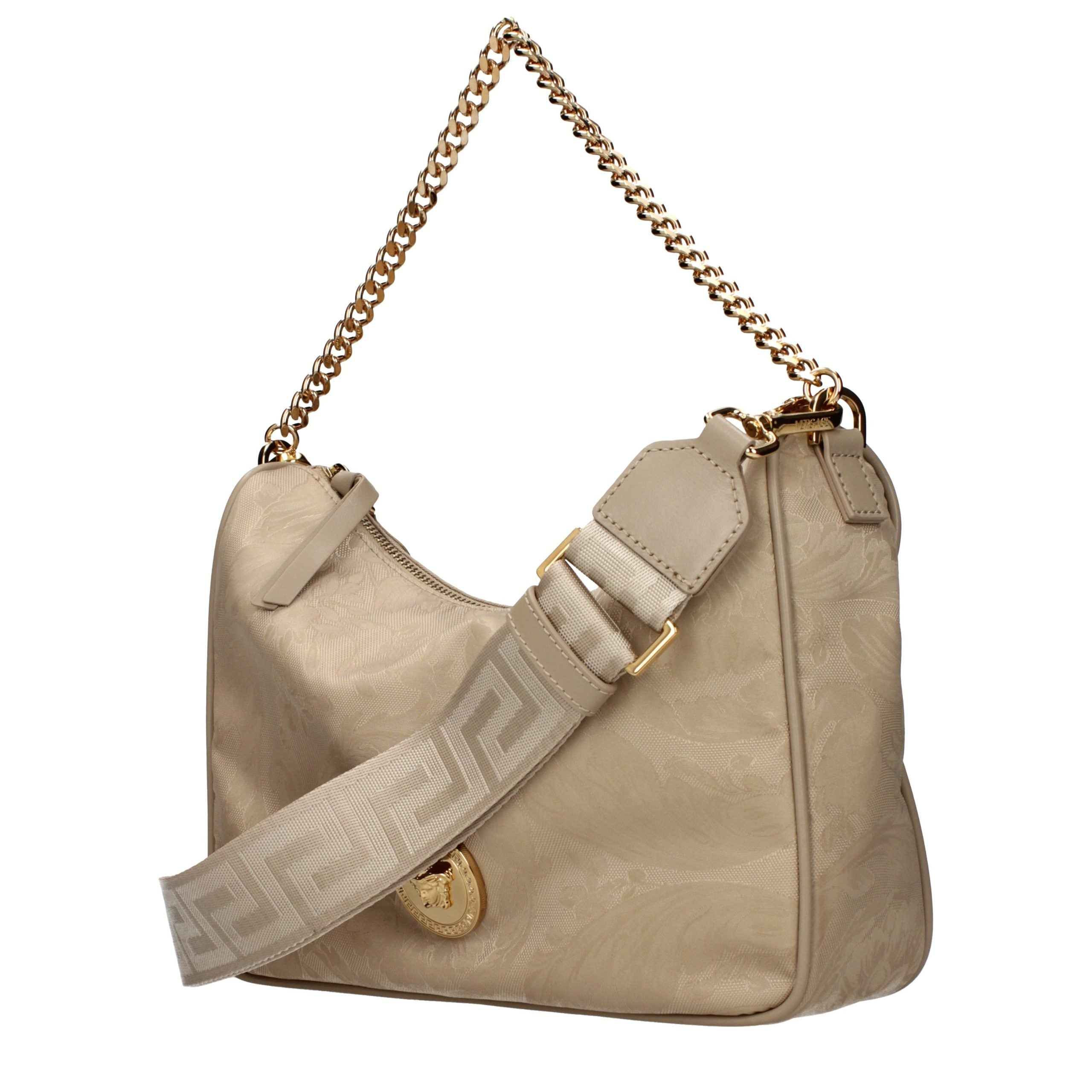 Versace Beige Stoff-Handtasche