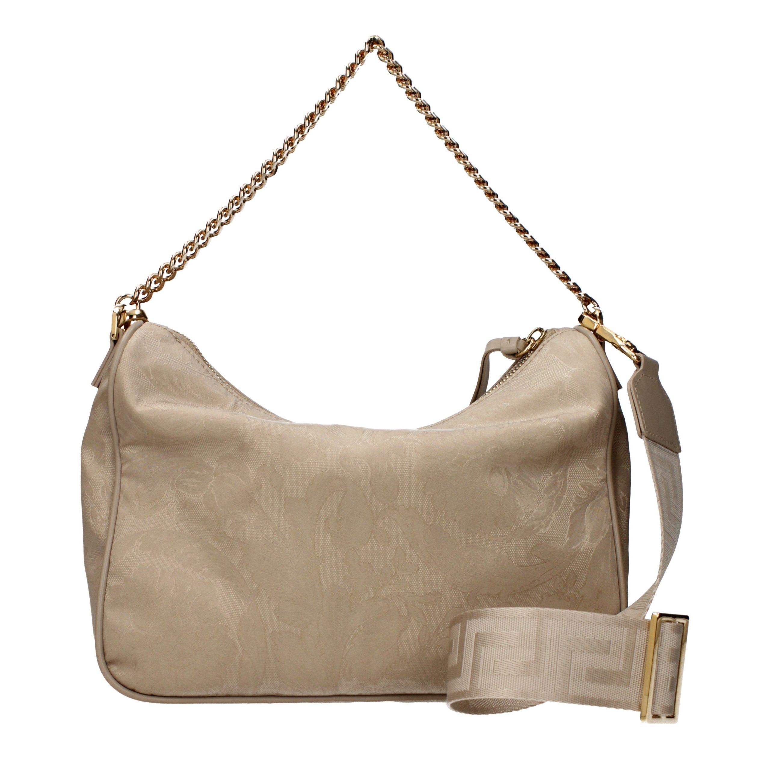 Versace Beige Stoff-Handtasche