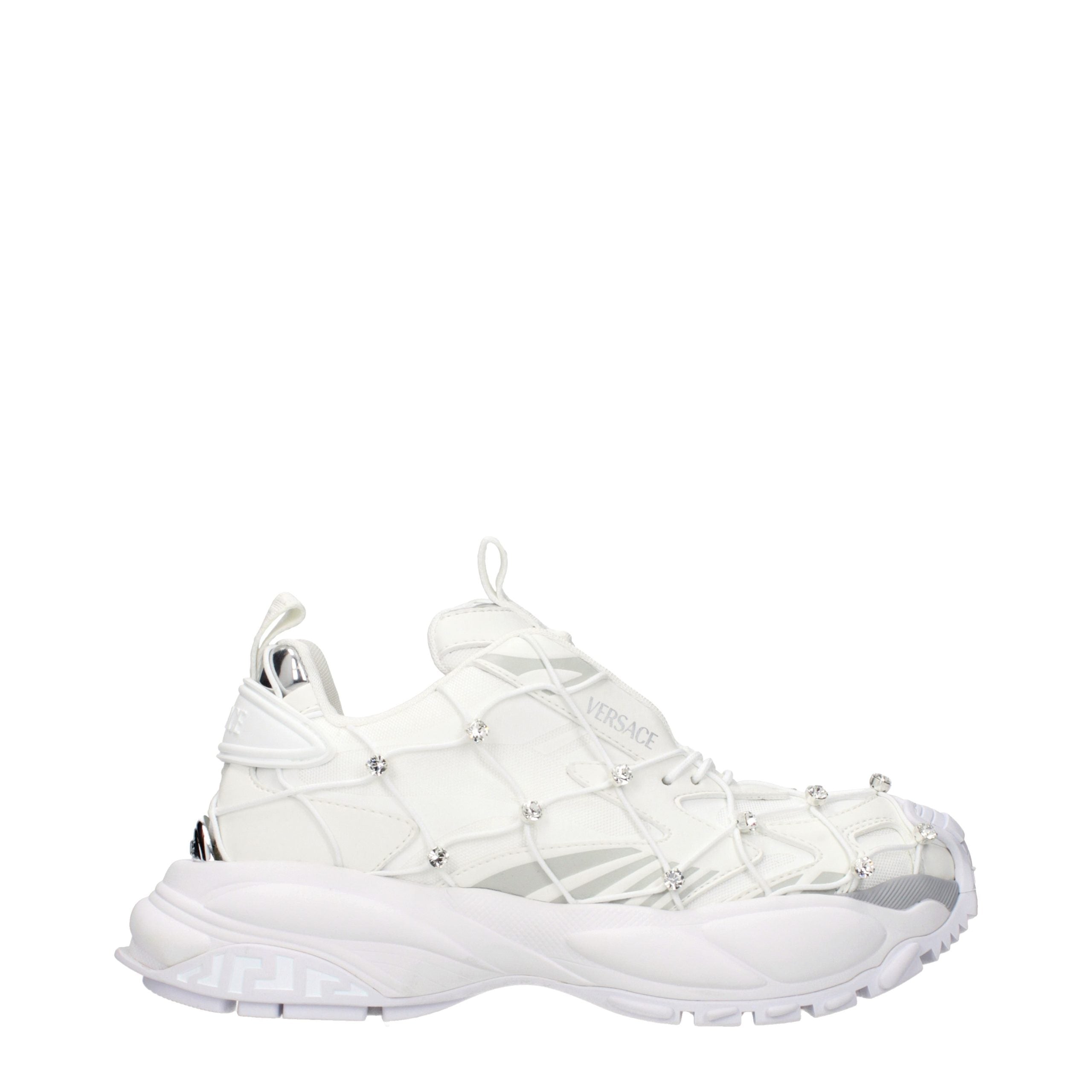 Versace Weiße Stoff-Sneaker