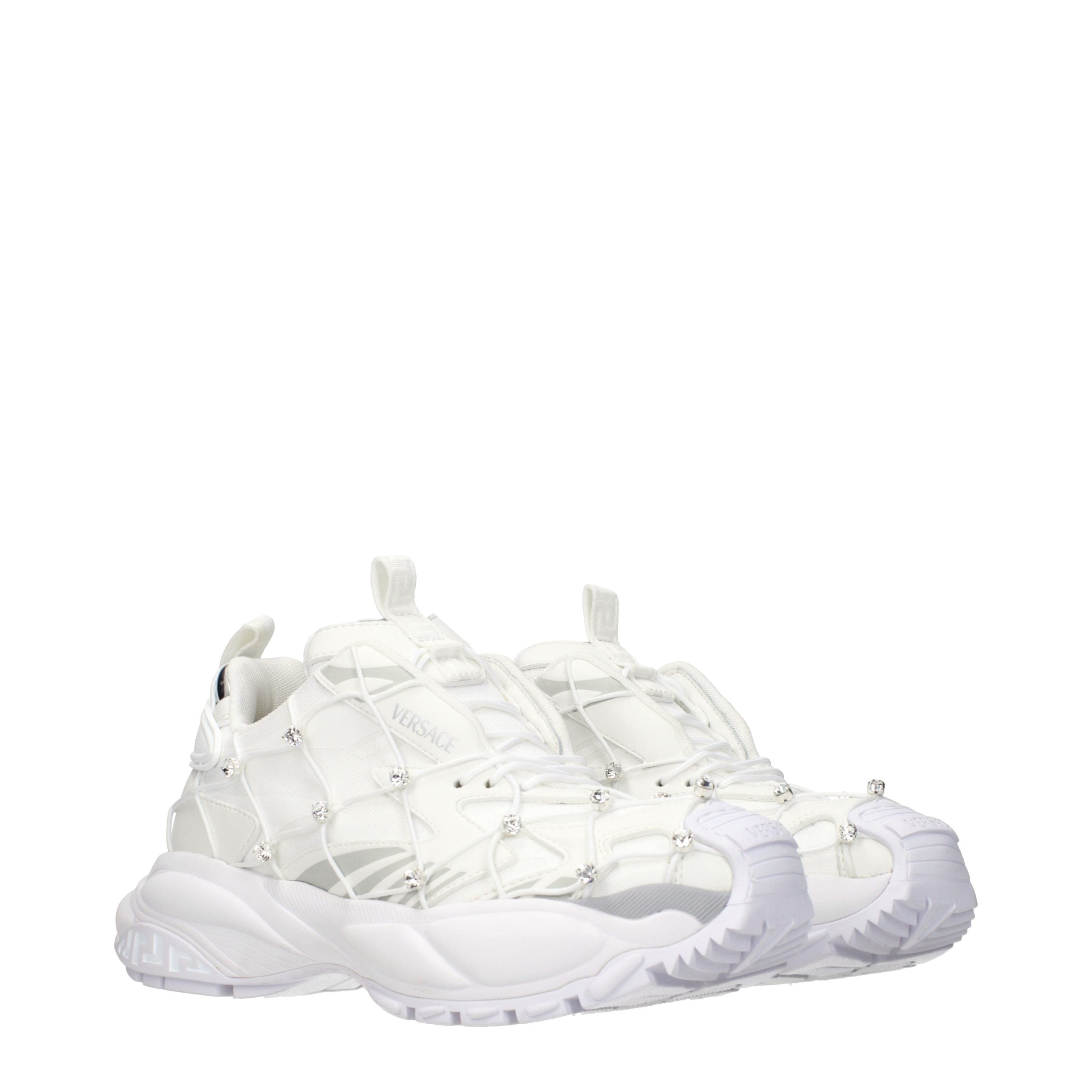 Versace Weiße Stoff-Sneaker