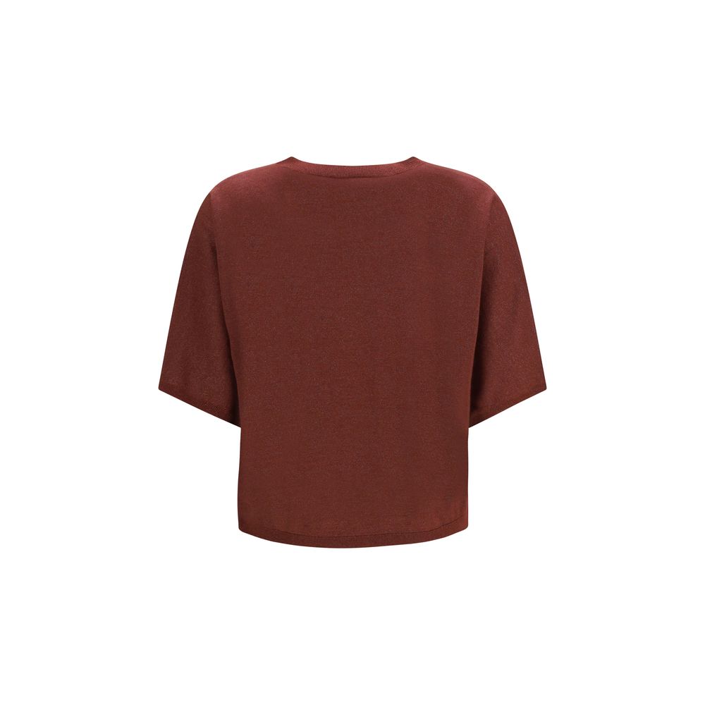 Brunello Cucinelli Bordeaux Kaschmir-Sweatshirt