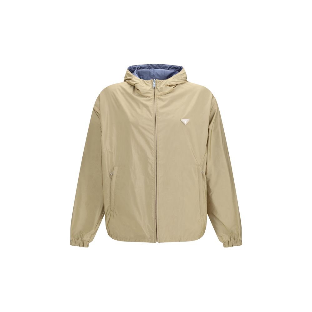Prada Beige Jacke aus recyceltem Polyamid