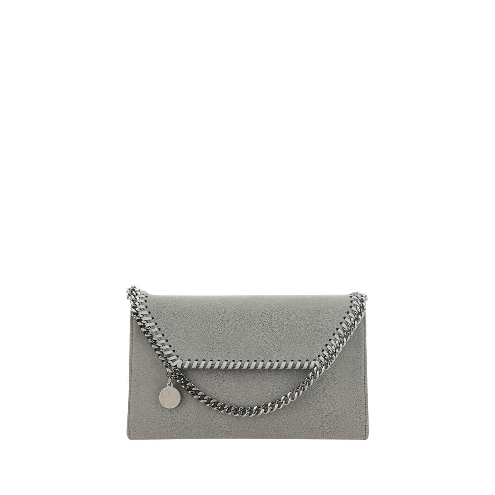 Stella McCartney Graue Schultertasche aus Polyester