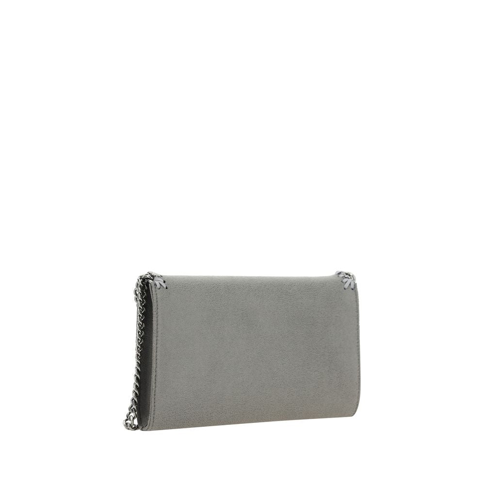 Stella McCartney Graue Schultertasche aus Polyester