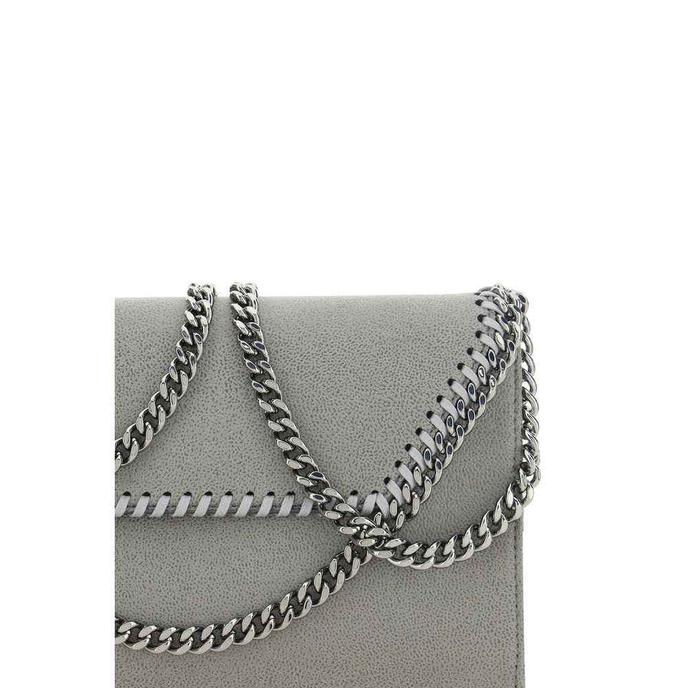 Stella McCartney Graue Schultertasche aus Polyester