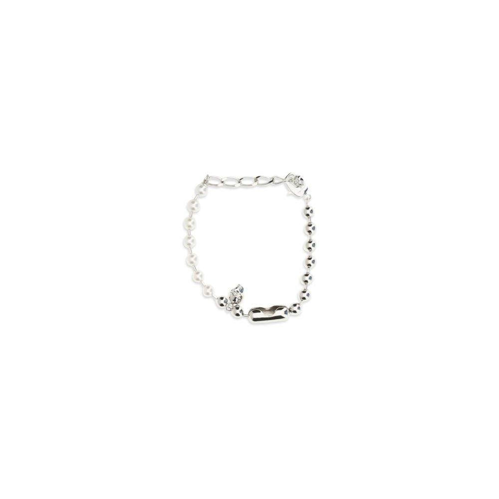 Alexander McQueen Armband aus weißem Messing
