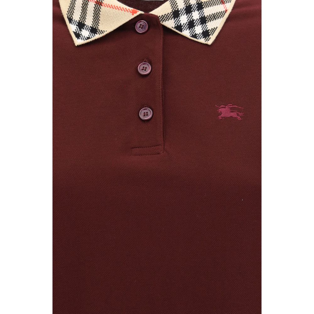 Burberry Bordeaux Baumwoll-Freizeitkleid