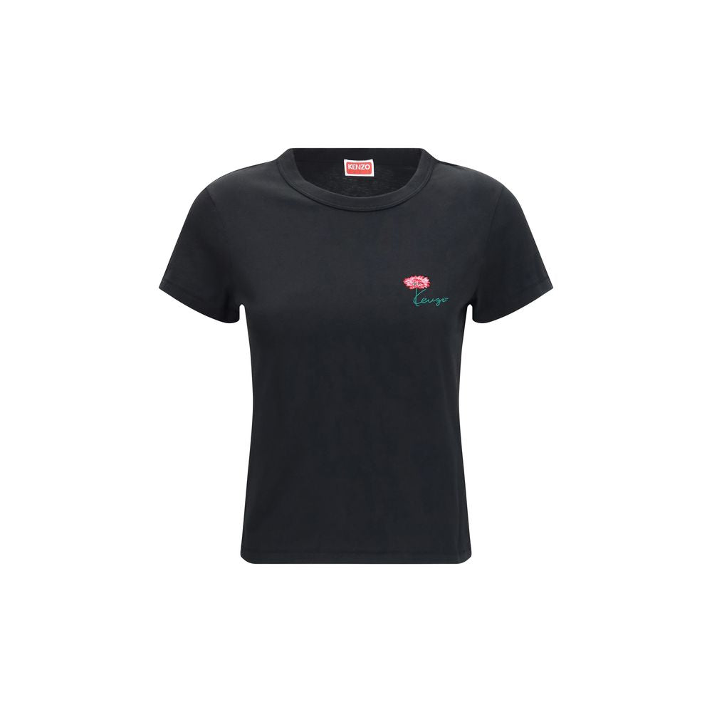 Kenzo Schwarzes Baumwoll-T-Shirt