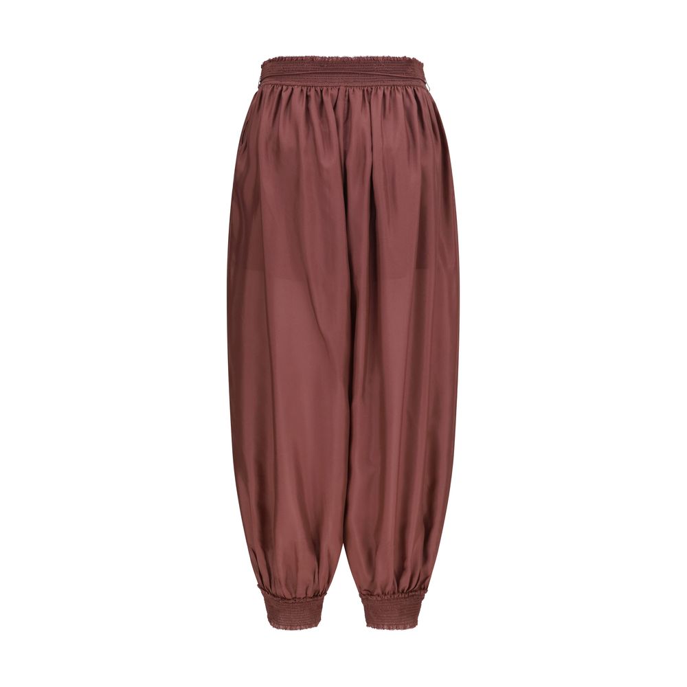 Zimmermann Bordeaux Seiden-Freizeithose