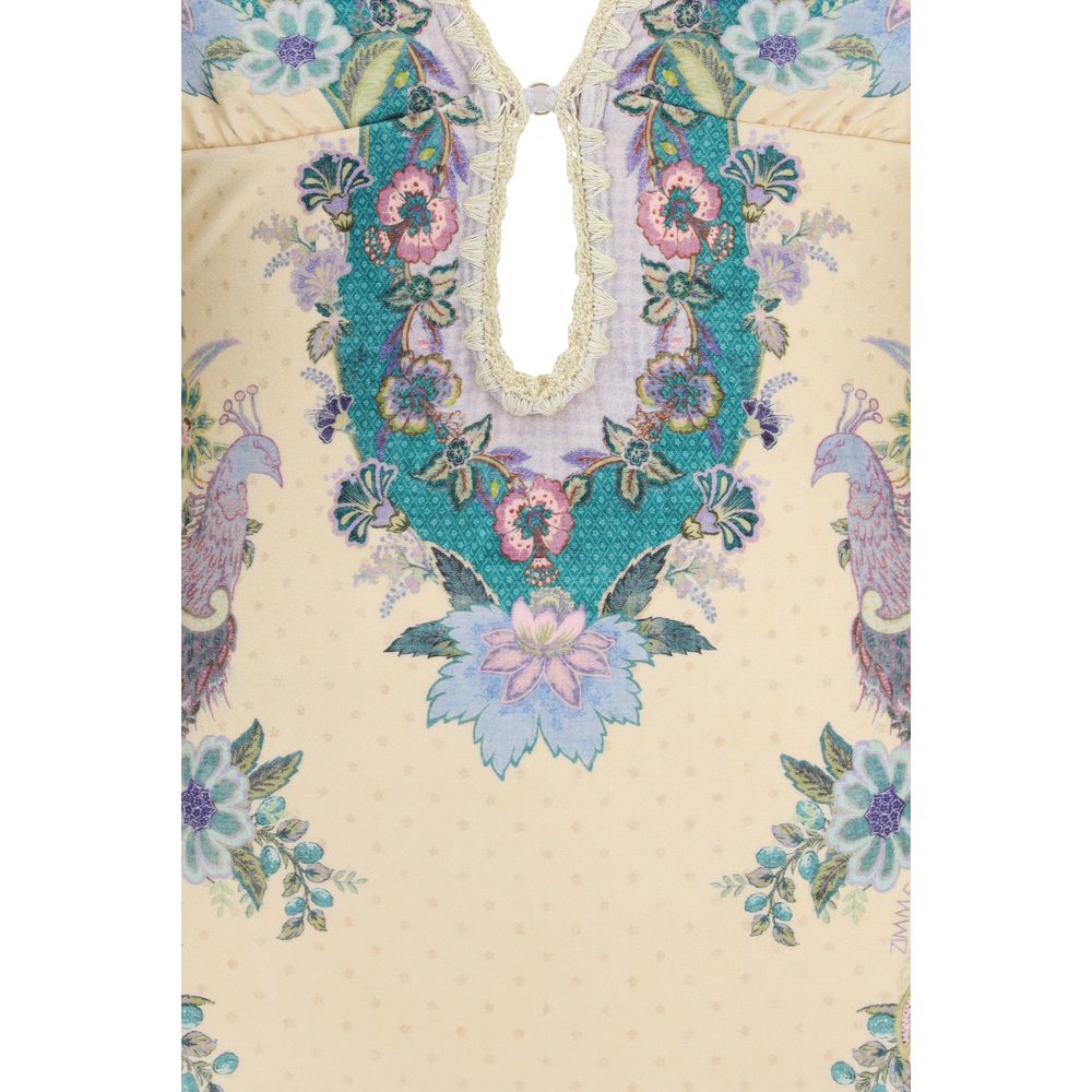 Zimmermann Beige Polyamid-Badeanzug