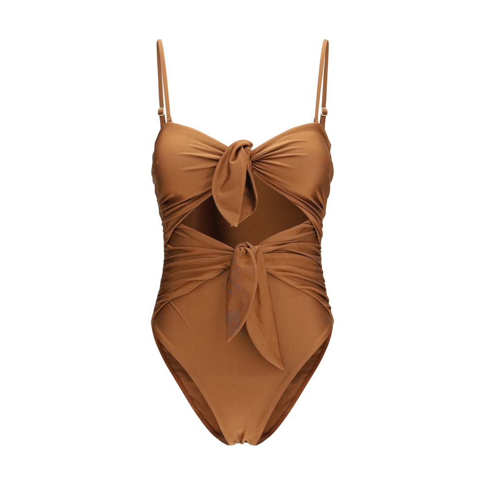 Zimmermann Beige Polyamid-Badeanzug