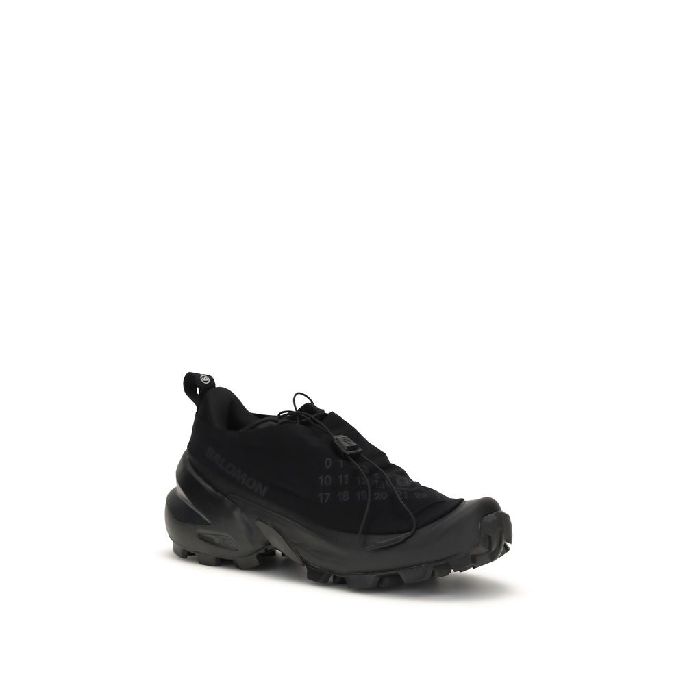 MM6 Schwarze Sneaker aus Nylon im Athletic-Stil