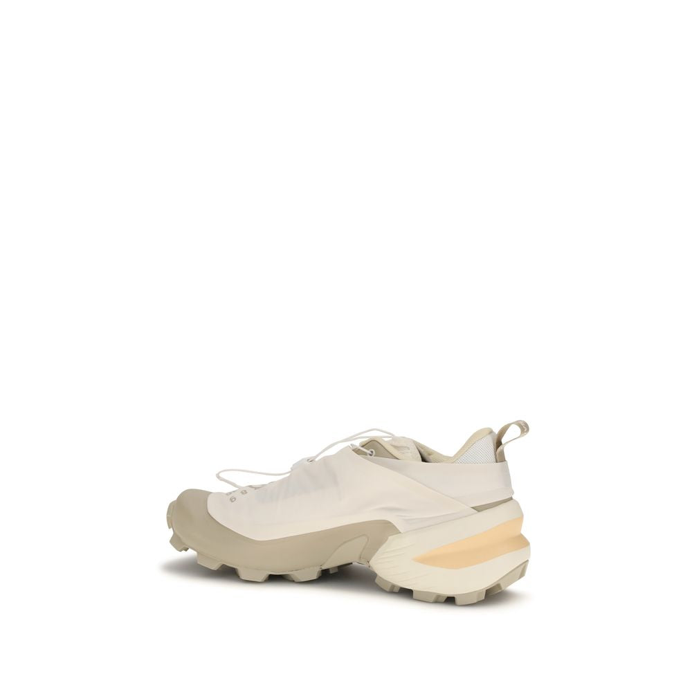 MM6 Beige Calf Leather Bos Taurus Athletic Sneakers