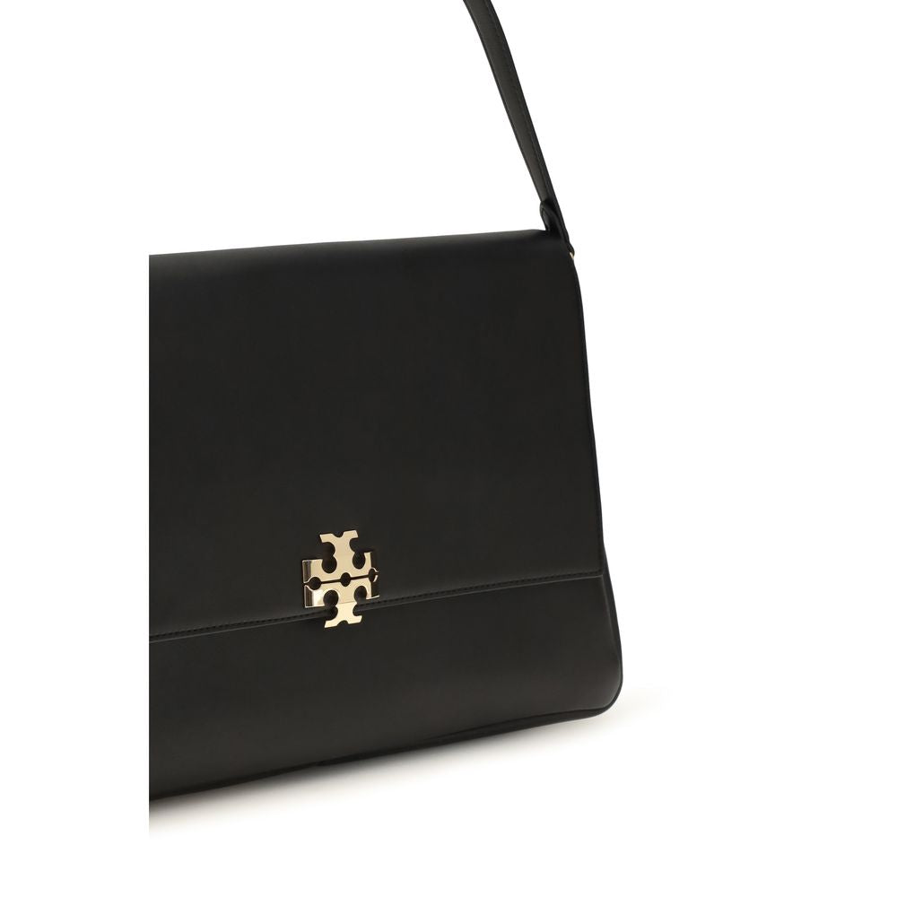 Tory Burch Schwarze Bos Taurus Kalbsleder Schultertasche
