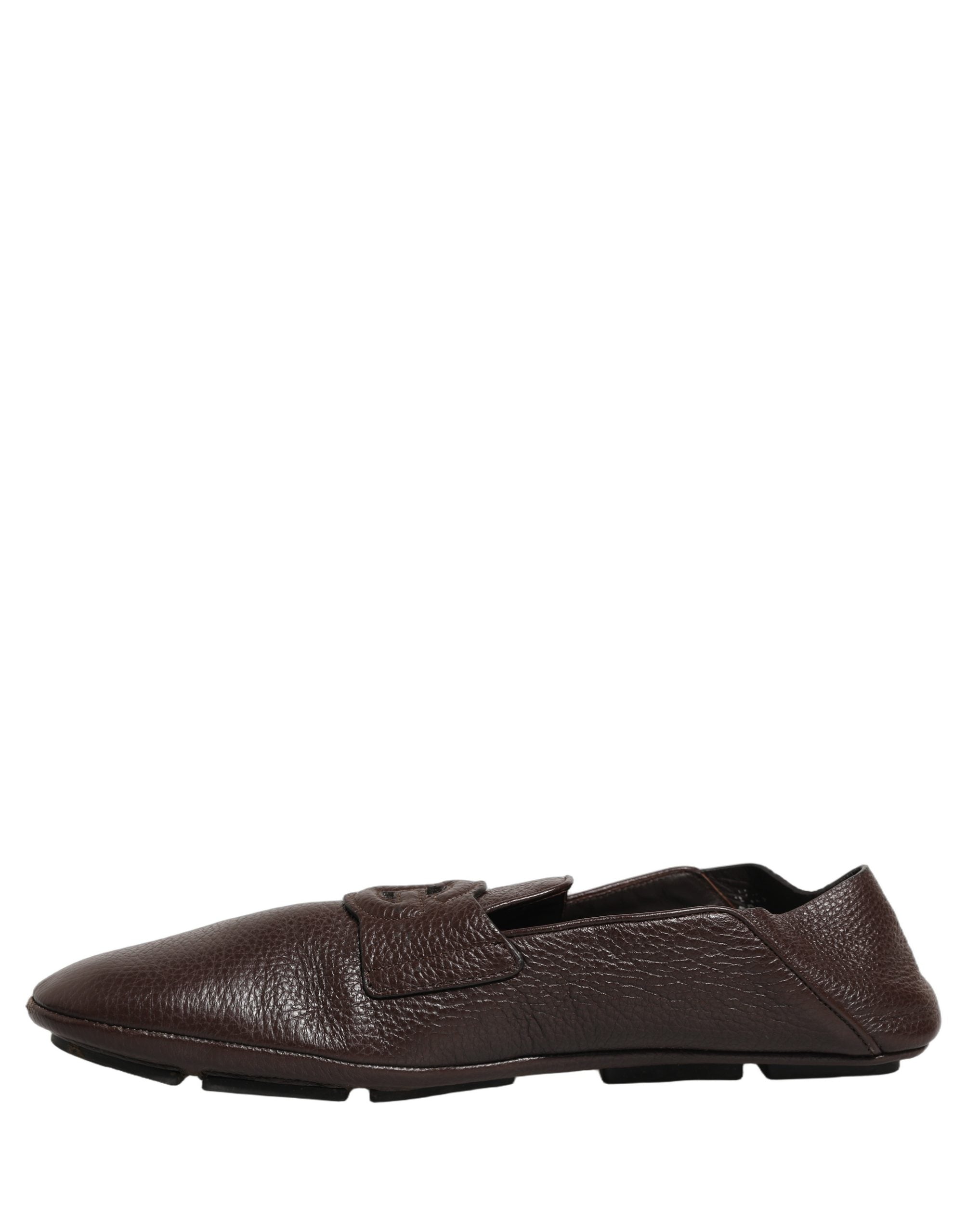 Dolce & Gabbana Braune Mokassins aus Hirschleder