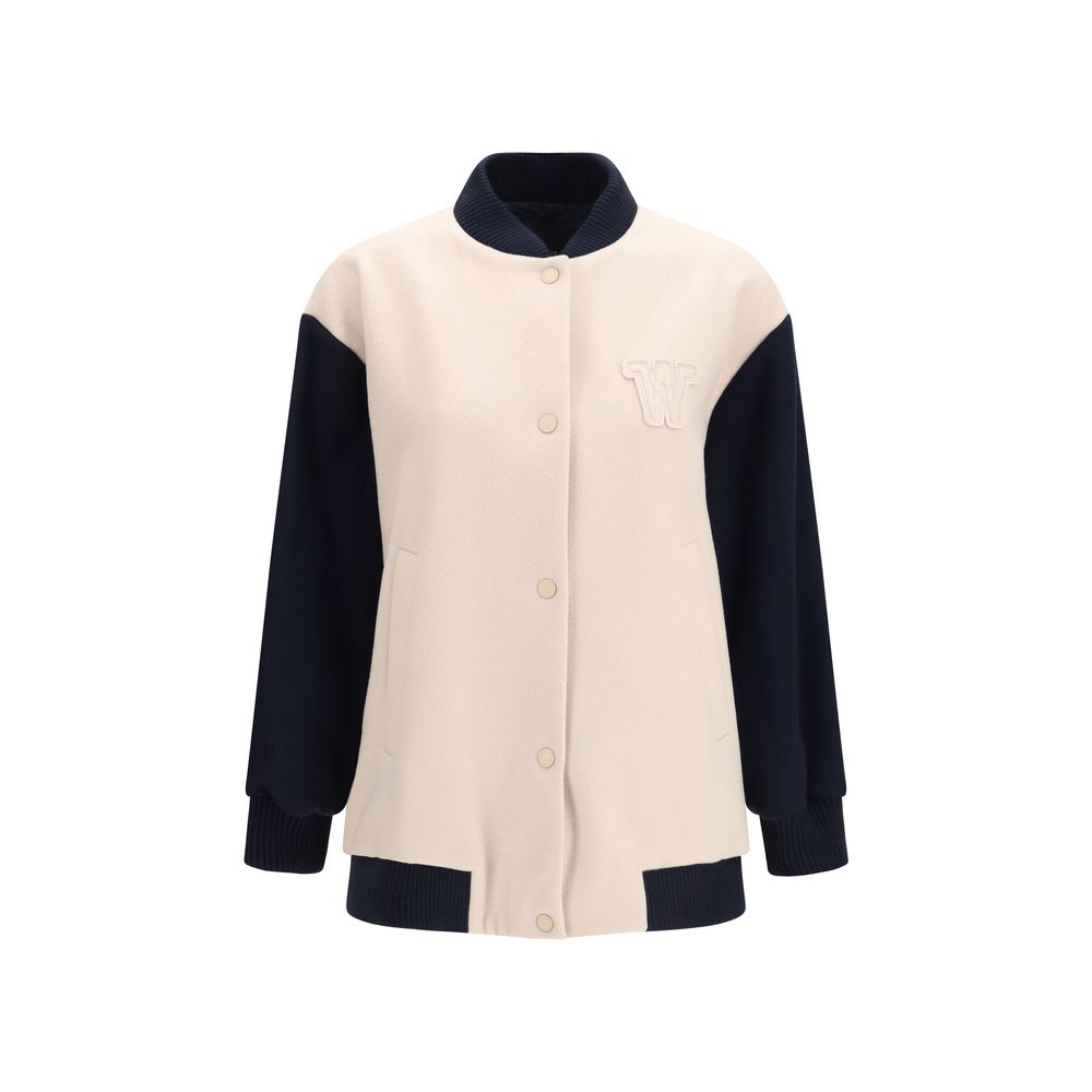 Max Mara Blauer Woll-Oversize-Bomber