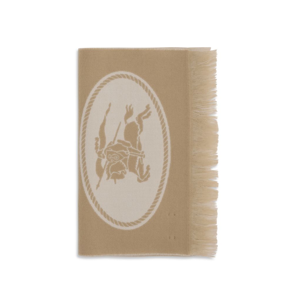 Burberry Beige Ovis Aries Wollschal