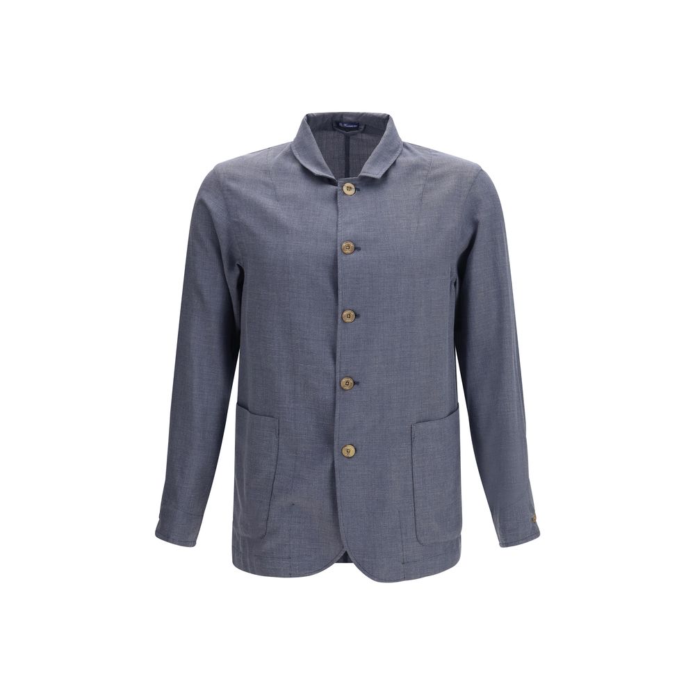 Finamore Graue Lammwolljacke Oves Aries