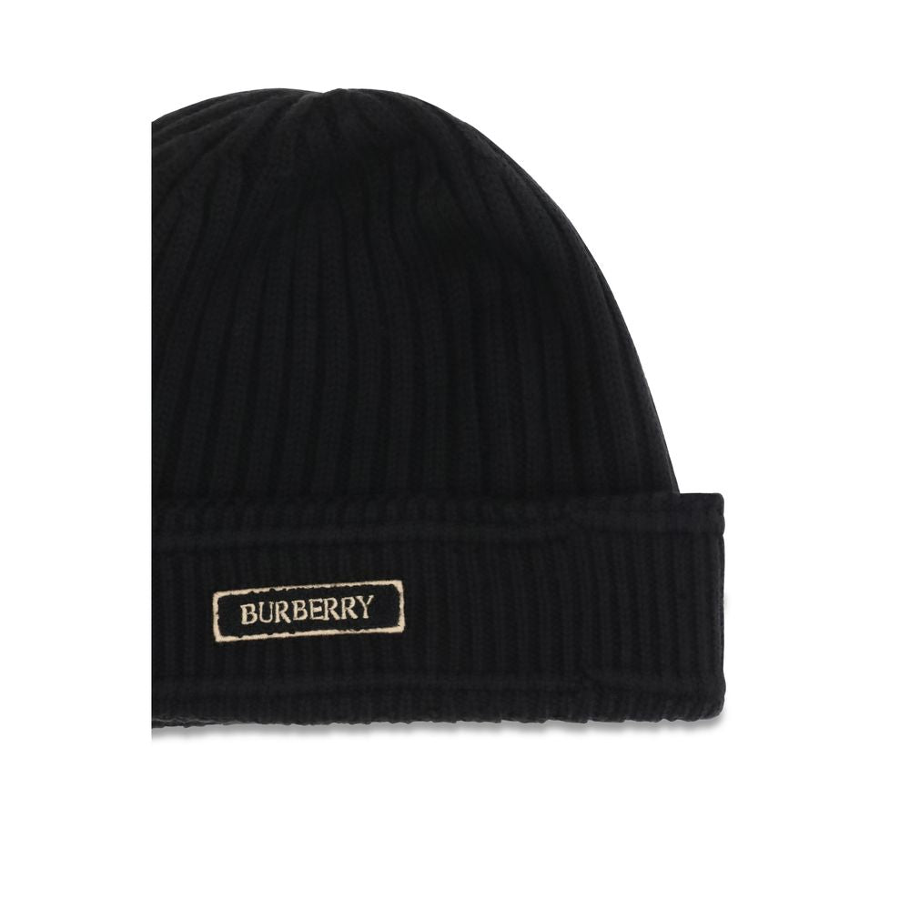 Burberry Mütze Aries aus schwarzer Wolle