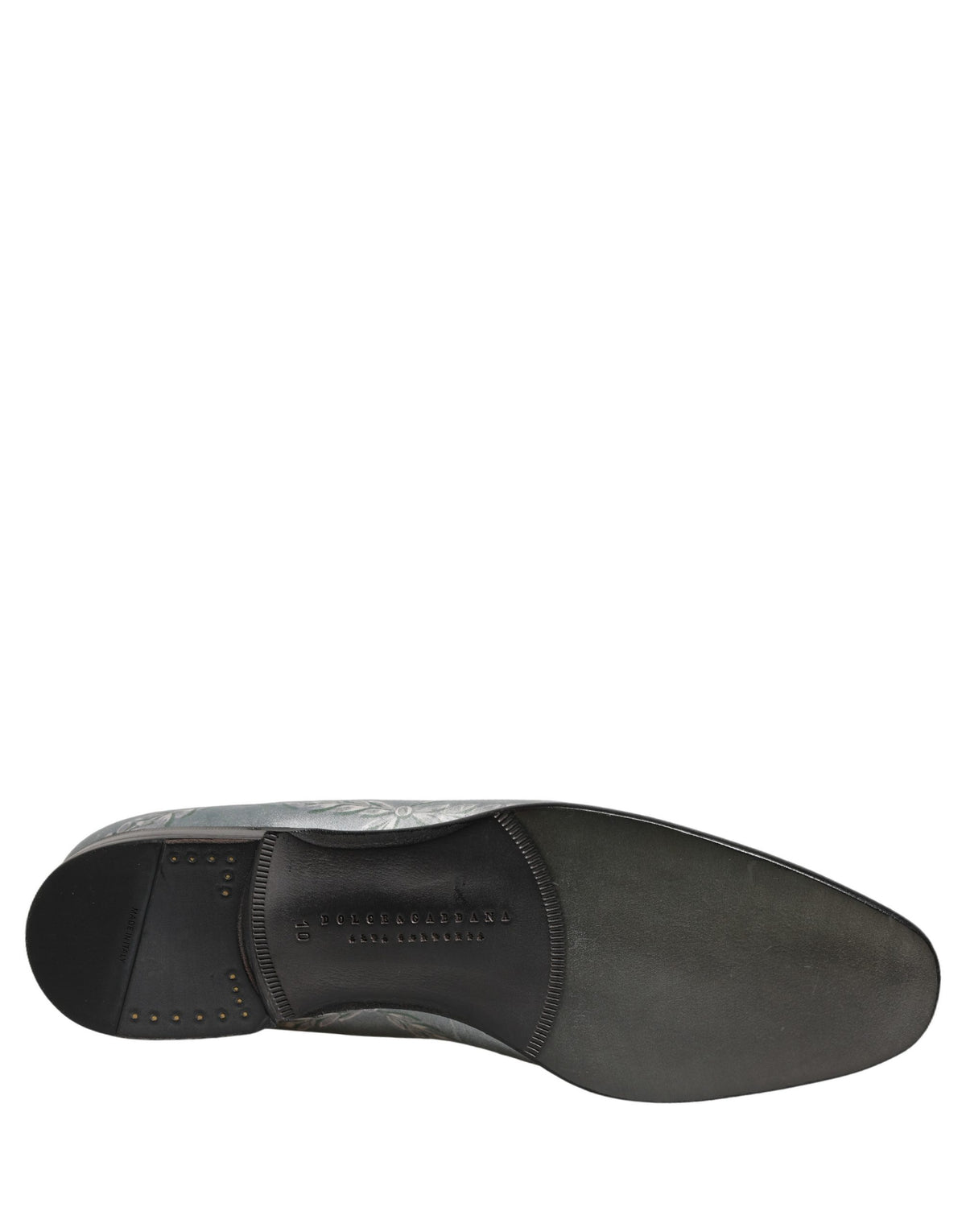 Dolce & Gabbana Graue Barock-Engel-Loafer aus Samt für Herren