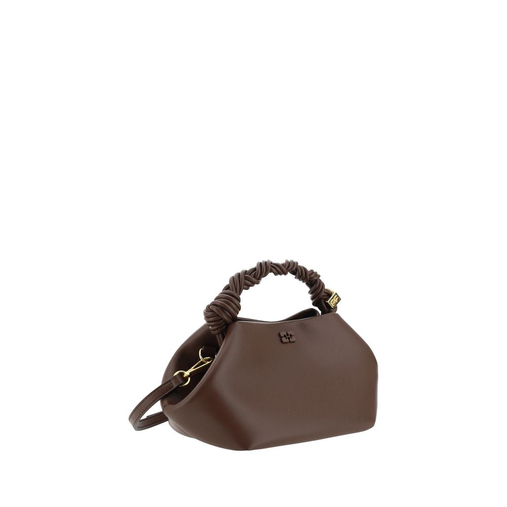 Ganni Braune Kalbsleder Bos Taurus Handtasche