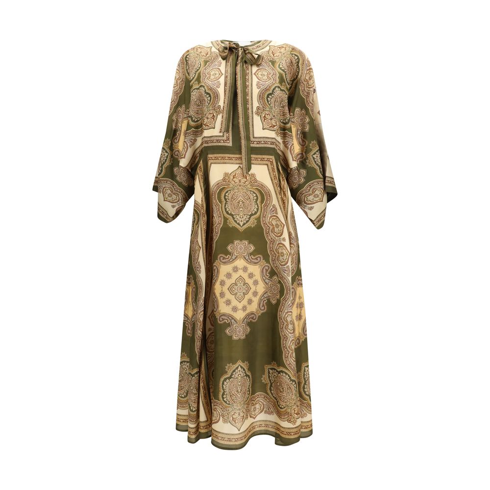 Zimmermann Mehrfarbiges Seiden-Freizeitkleid