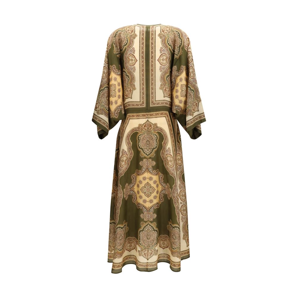 Zimmermann Mehrfarbiges Seiden-Freizeitkleid