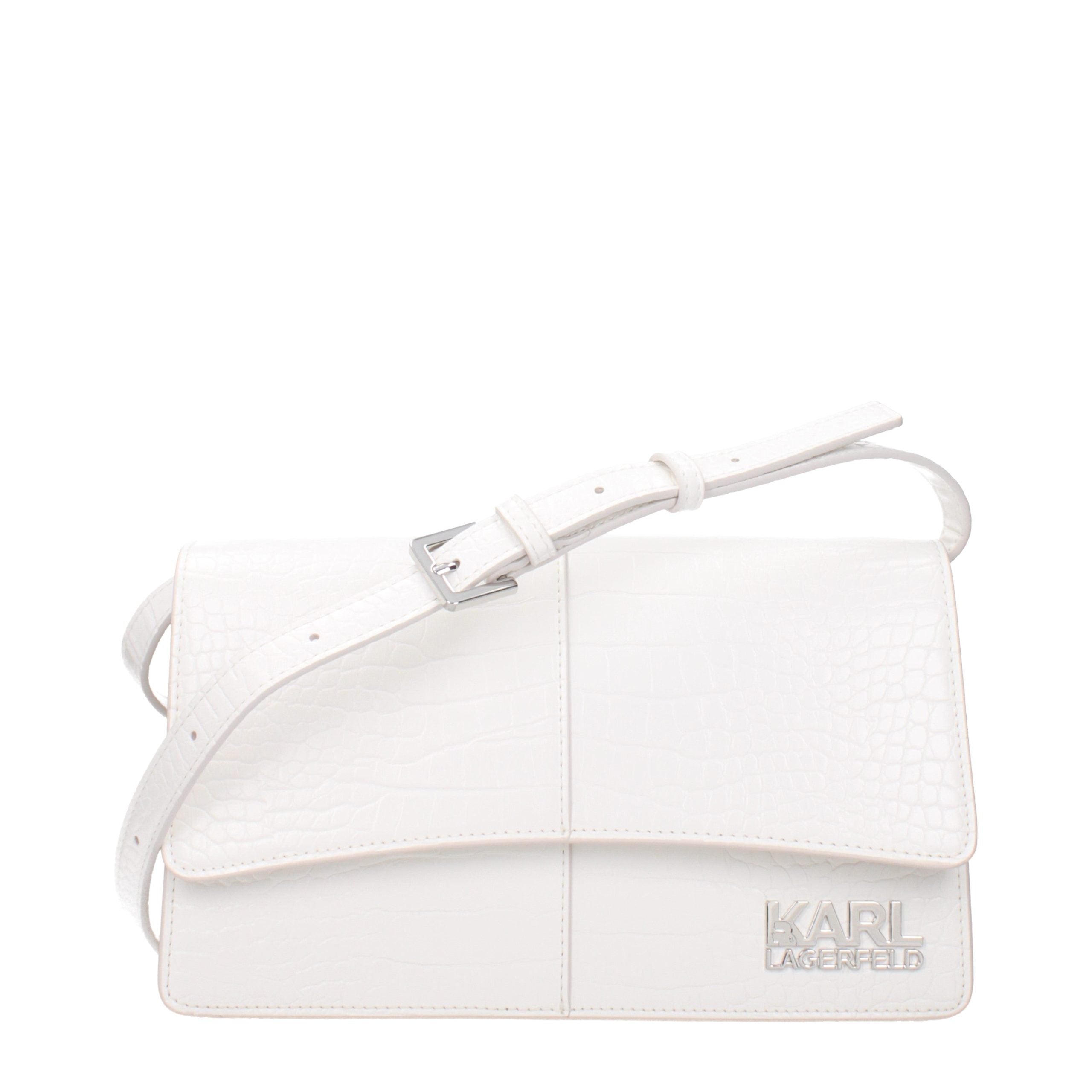 Karl Lagerfeld Weiße Crossbody-Tasche aus Polyethylen