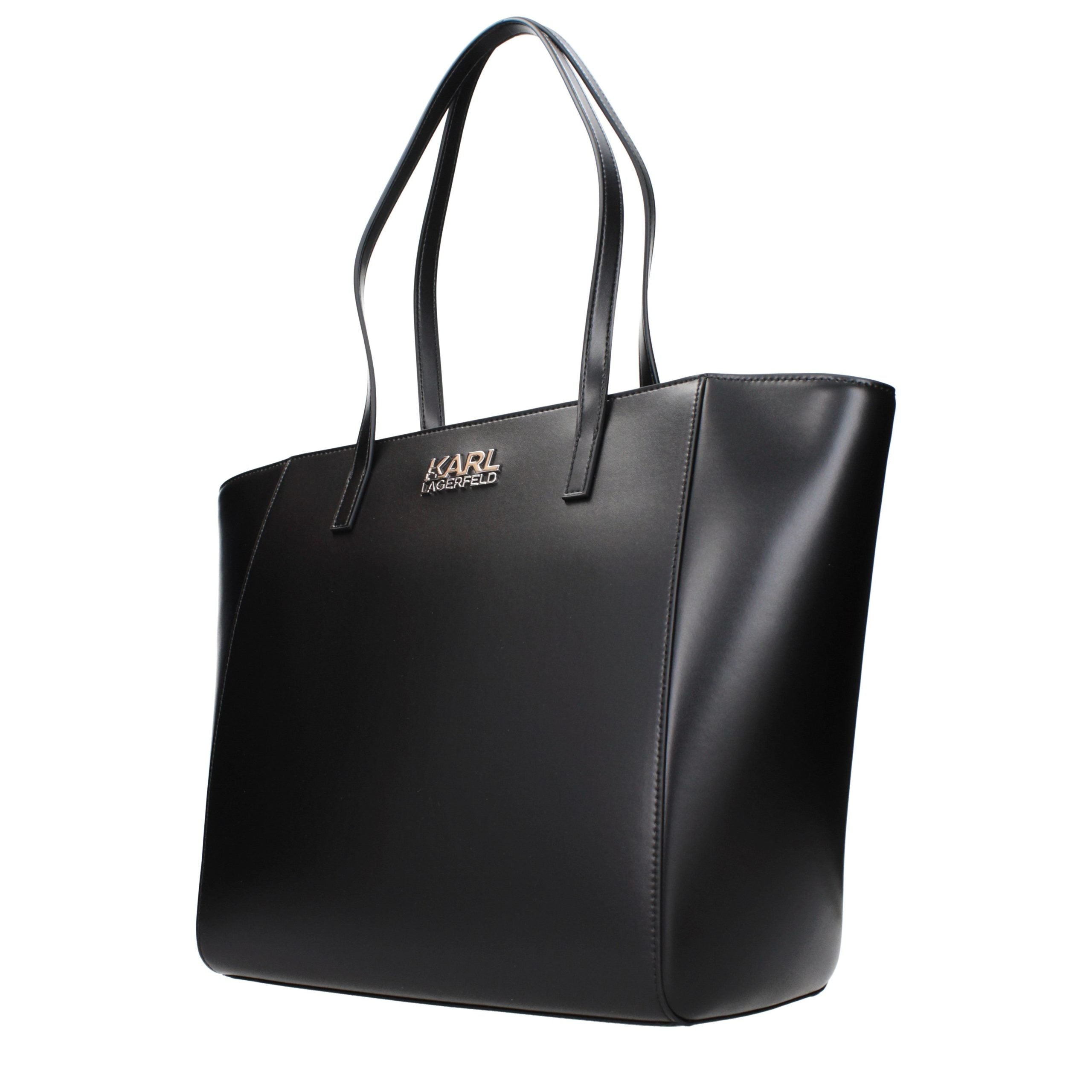 Karl Lagerfeld Schwarze Schultertasche aus Polyethylen