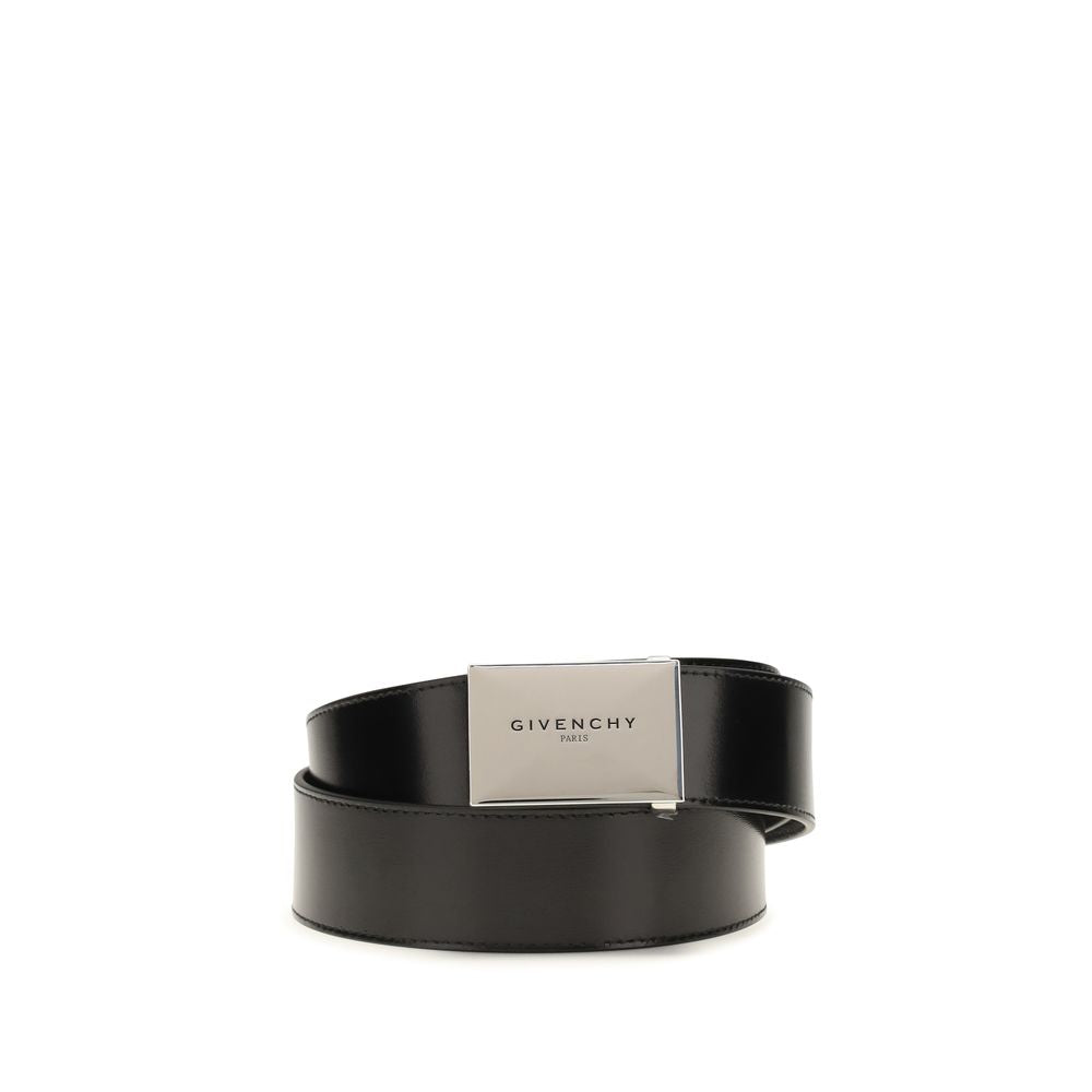 Givenchy Schwarzer Kalbsleder Bos Taurus Regular Gürtel