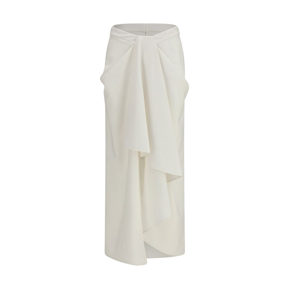 Givenchy Langer Rock aus weißer Wolle Ovis Aries