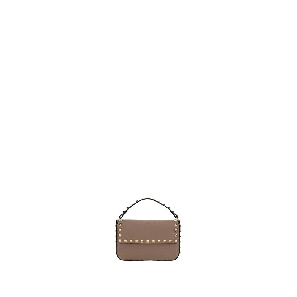 Valentino Garavani Beige Kalbsleder Bos Taurus Schultertasche