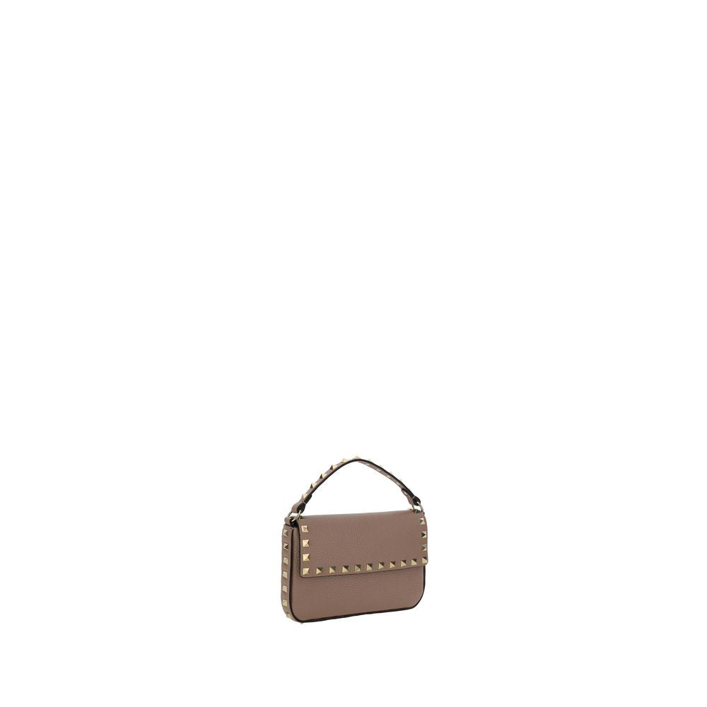 Valentino Garavani Beige Kalbsleder Bos Taurus Schultertasche