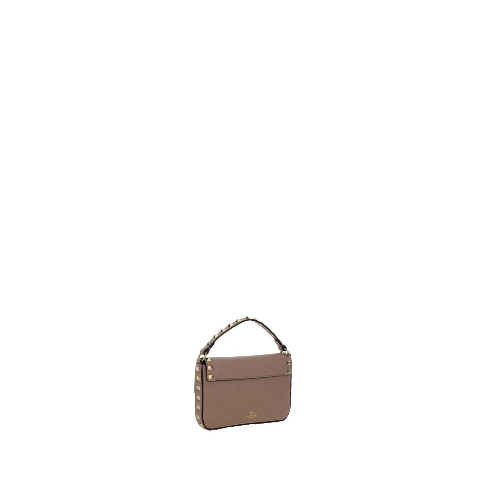 Valentino Garavani Beige Kalbsleder Bos Taurus Schultertasche