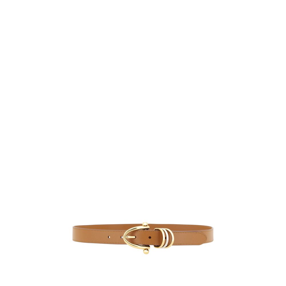 Chloé Beige Kalbsleder Bos Taurus Regular Gürtel