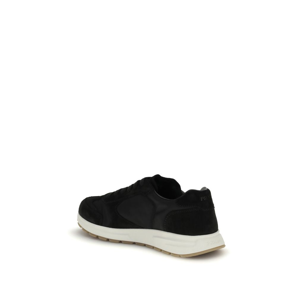 Prada Schwarze Sneaker aus recyceltem Polyamid