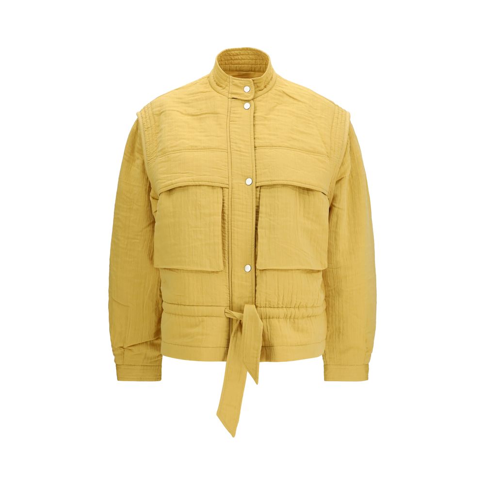 Isabel Marant Étoile Zweifarbige Modal-Jacke in voller Länge