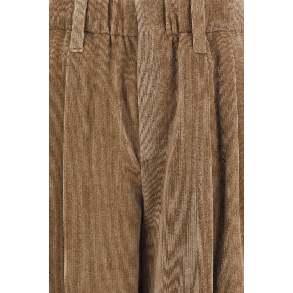 Brunello Cucinelli Braune Viskose-Freizeithose