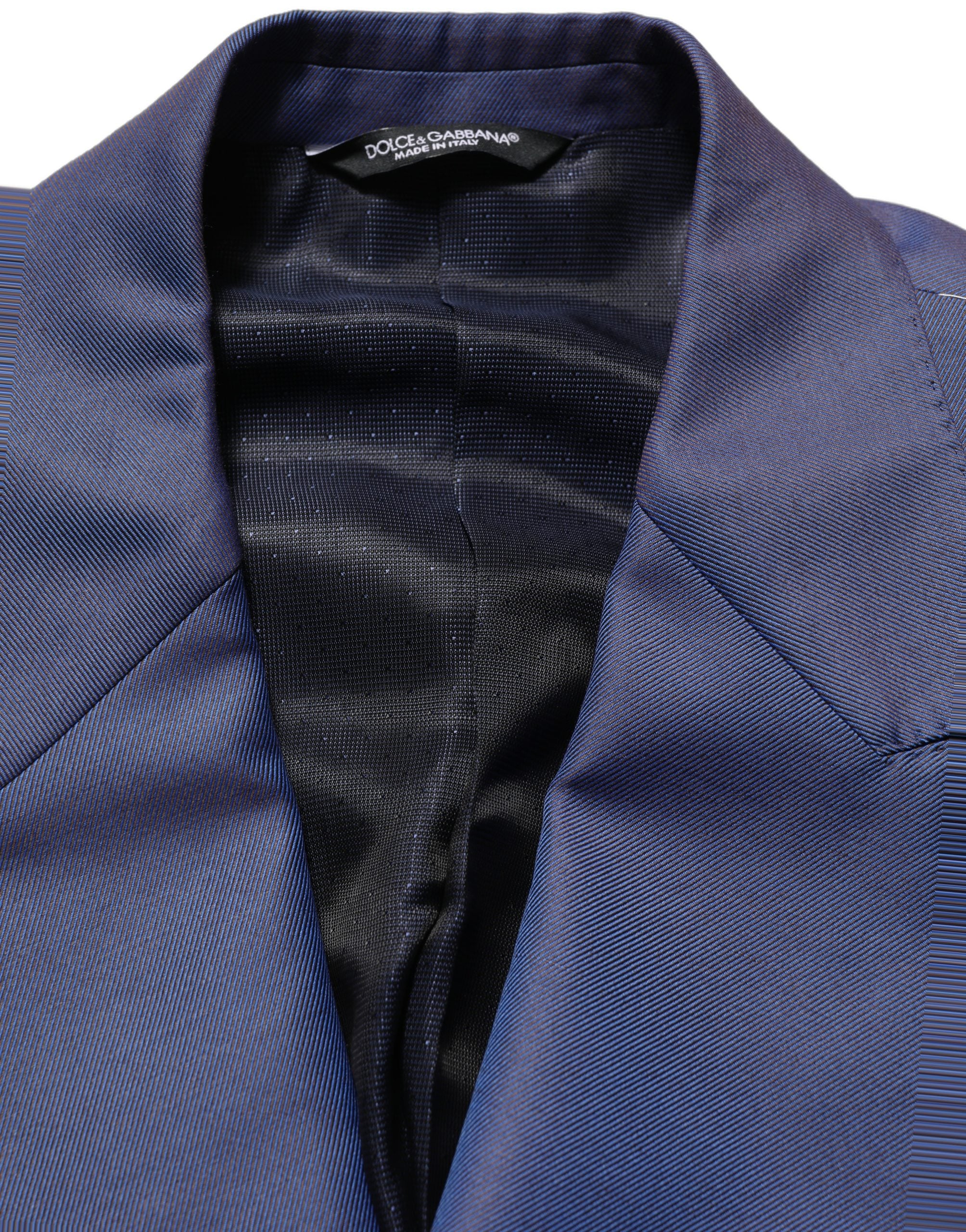 Dolce & Gabbana Blauer Woll-Sakko mit Doppelreihenknöpfen für Herren