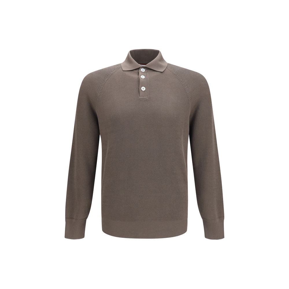 Brunello Cucinelli Braunes Baumwollhemd
