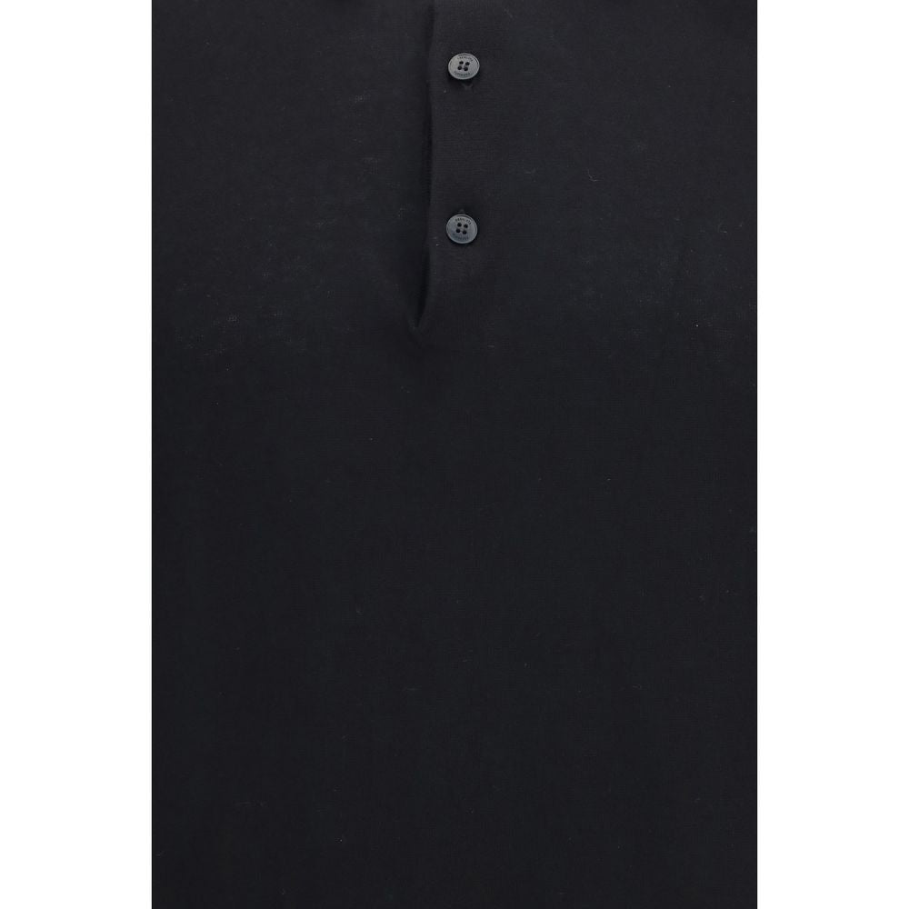 Premiata Schwarzes Baumwoll-Poloshirt