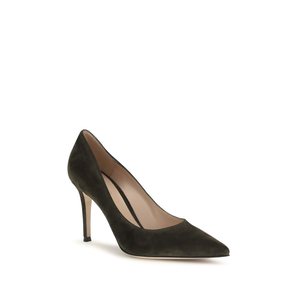 Gianvito Rossi Pumps aus Kalbsleder in Bicolor "Bos Taurus"