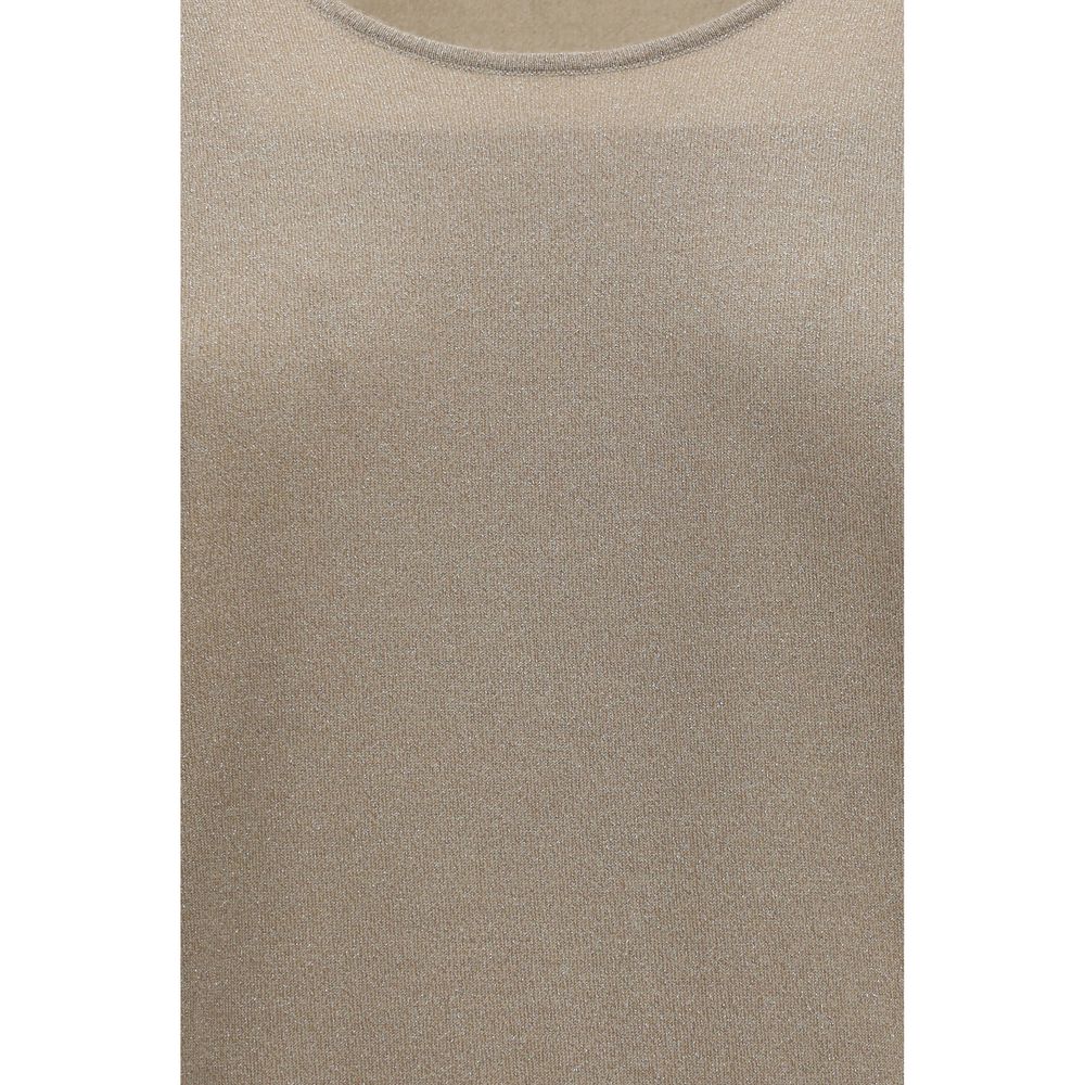 Brunello Cucinelli Beige Kaschmir-Tanktop ohne Ärmel