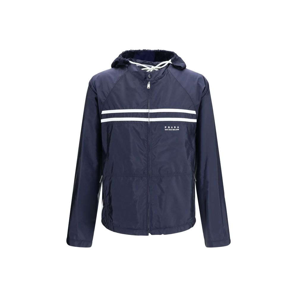 Prada Blaue Jacke aus Nylon