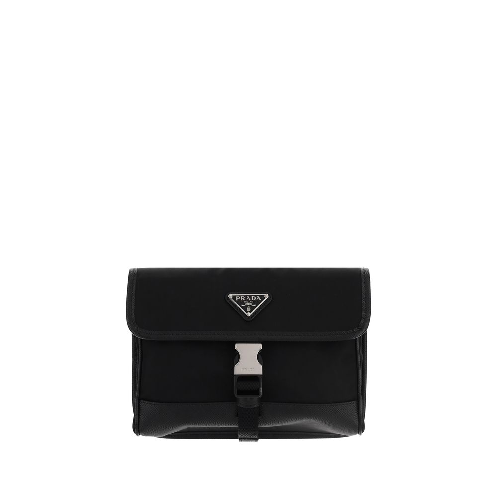 Prada Schwarzes recyceltes Polyamid Sonstige Accessoires