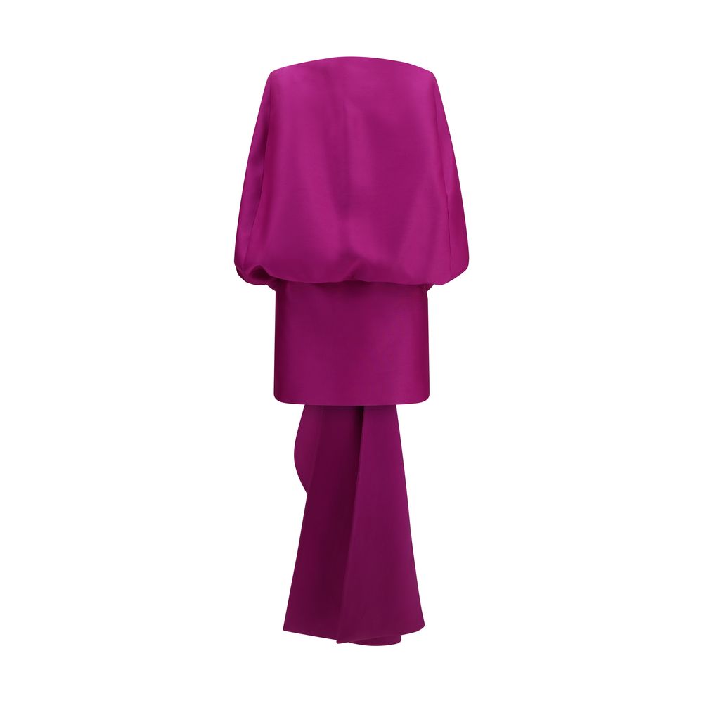 Balenciaga Lila Wollkleid Oves Aries Cocktailkleid