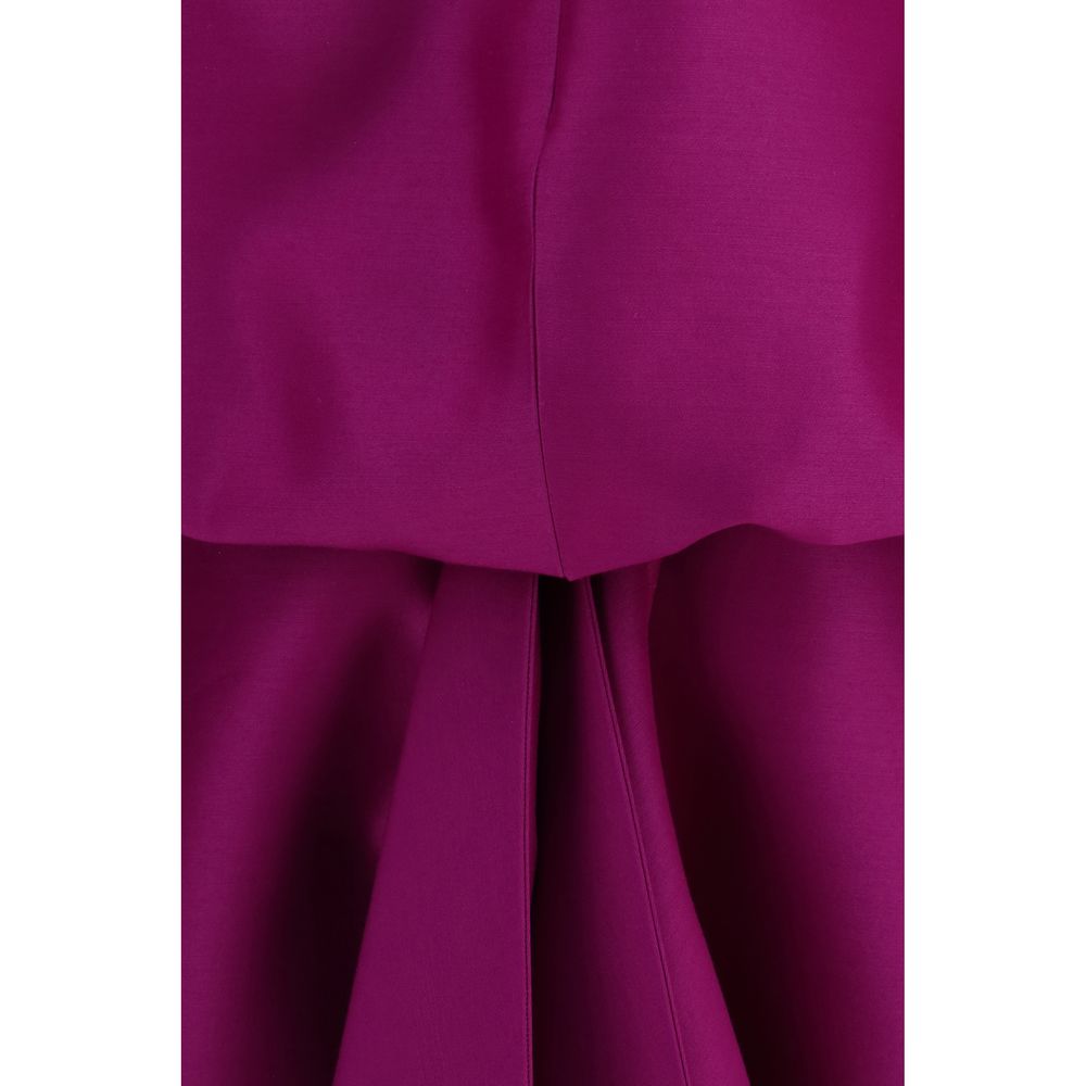Balenciaga Lila Wollkleid Oves Aries Cocktailkleid